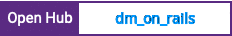 Open Hub project report for dm_on_rails