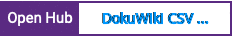 Open Hub project report for DokuWiki CSV Plugin