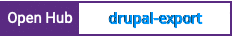 Open Hub project report for drupal-export