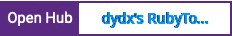 Open Hub project report for dydx's RubyTorrent