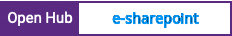 Open Hub project report for e-sharepoint