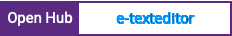 Open Hub project report for e-texteditor