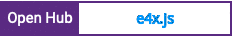 Open Hub project report for e4x.js