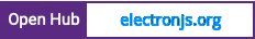 Open Hub project report for electronjs.org