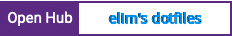 Open Hub project report for elim's dotfiles