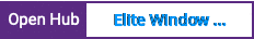 Open Hub project report for Elite Window Manager