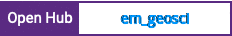 Open Hub project report for em_geosci