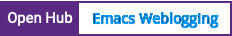 Open Hub project report for Emacs Weblogging