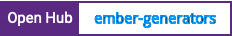 Open Hub project report for ember-generators