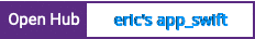 Open Hub project report for eric's app_swift
