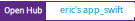 Open Hub project report for eric's app_swift