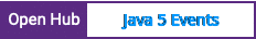 Open Hub project report for Java 5 Events