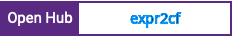 Open Hub project report for expr2cf