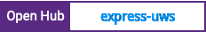Open Hub project report for express-uws