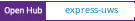 Open Hub project report for express-uws