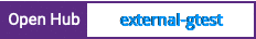 Open Hub project report for external-gtest