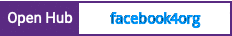 Open Hub project report for facebook4org
