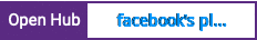 Open Hub project report for facebook's platform