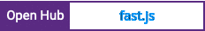 Open Hub project report for fast.js