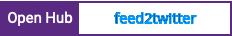 Open Hub project report for feed2twitter