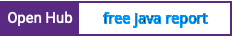 Open Hub project report for free java report