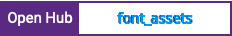 Open Hub project report for font_assets