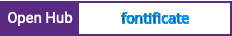 Open Hub project report for fontificate