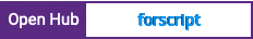 Open Hub project report for forscript