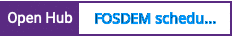 Open Hub project report for FOSDEM schedule for WebOS