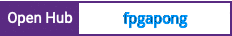 Open Hub project report for fpgapong