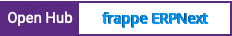 Open Hub project report for frappe ERPNext