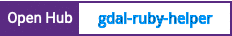 Open Hub project report for gdal-ruby-helper
