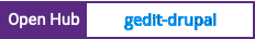 Open Hub project report for gedit-drupal