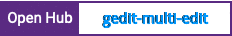 Open Hub project report for gedit-multi-edit