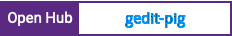 Open Hub project report for gedit-pig