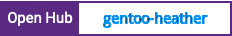 Open Hub project report for gentoo-heather