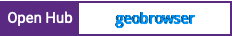 Open Hub project report for geobrowser