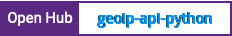 Open Hub project report for geoip-api-python