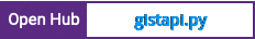 Open Hub project report for gistapi.py