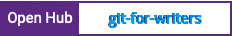 Open Hub project report for git-for-writers