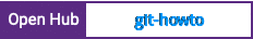 Open Hub project report for git-howto
