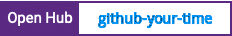 Open Hub project report for github-your-time