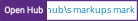Open Hub project report for github's markup
