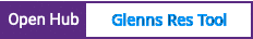 Open Hub project report for Glenns Res Tool