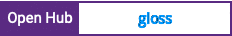 Open Hub project report for gloss