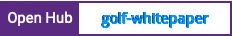 Open Hub project report for golf-whitepaper