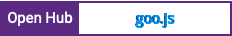 Open Hub project report for goo.js