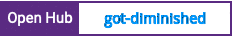 Open Hub project report for got-diminished