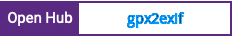 Open Hub project report for gpx2exif