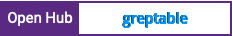 Open Hub project report for greptable
